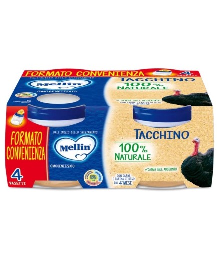 MELLIN OMOG TACCHINO 4X80G