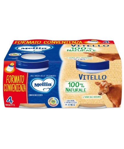 MELLIN OMOG VITELLO 4X80G