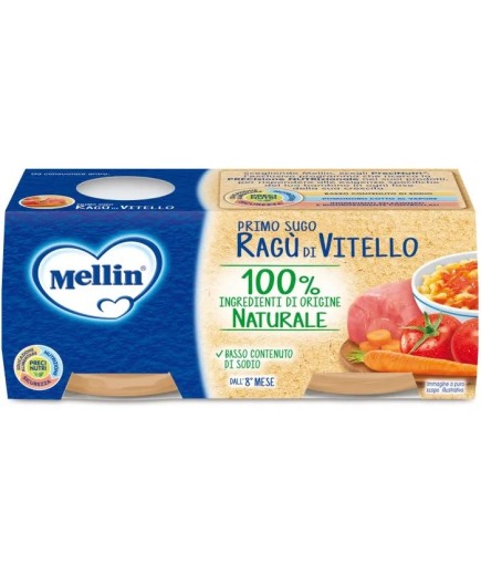 MELLIN PRIMO SUGO RAGU VITELLO 2X80G