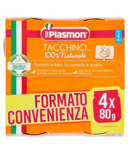 PLASMON OMOG TACCHINO 4X80G