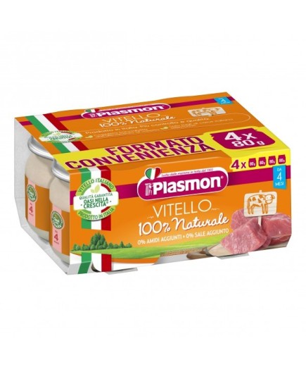 PLASMON OMOG VITELLO 4X80G