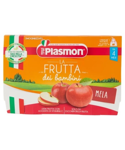 PLASMON SAPORI DI NAT OMOG MELA 100GX4