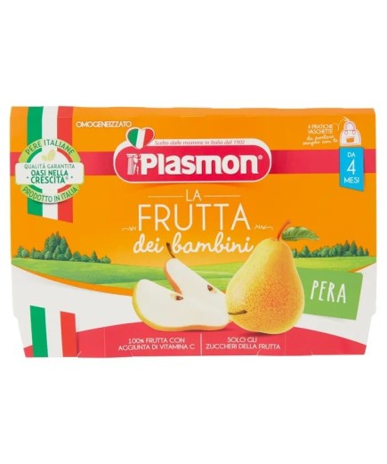 PLASMON SAPORI DI NAT OMOG PERA 100GX4