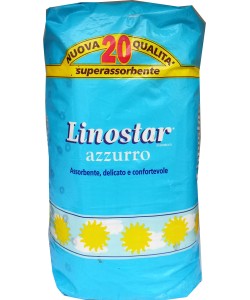 LINOSTAR ASSORBENTE AZZURRO 20PZ