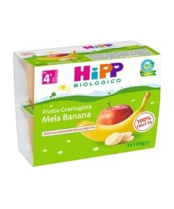 HIPP BIO FRU GRATTUGIATA MELA E BANANA 4X100G