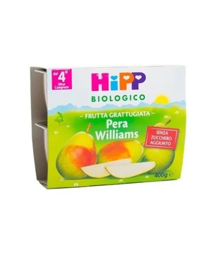 HIPP  BIO FRUTTA GRATTUGIATA PERA WILLIAMS 4X100G