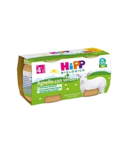 HIPP BIO OMOGENEIZZATO AGNELLO 2X80G