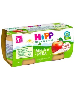 HIPP BIO OMOGENEIZZATO MELA PERA 2X80G