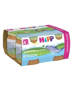 HIPP BIO OMOGENEIZZATO SALMONE E VERDURE 4X80G