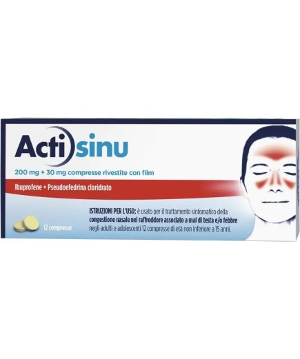 ACTISINU 12 COMPRESSE 200MG+30MG