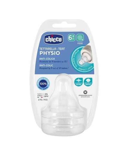 CHICCO TETTARELLA PERFECT5 6M SILICONE 2PZ