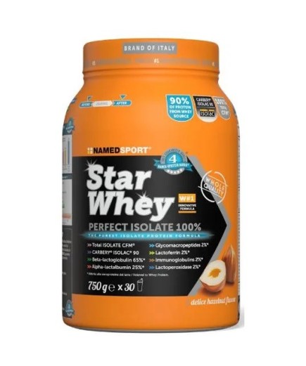 NAMED SPORT STAR WHEY PERFECT ISOLATE HAZELNUT 750G