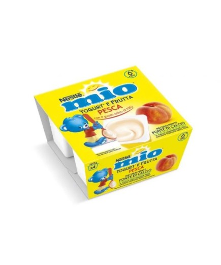 MIO MERENDA LATTE PESCA 4X100G