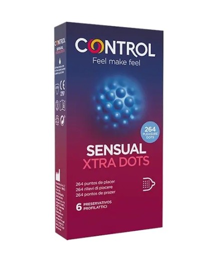 CONTROL SENSUAL XTRA DOTS 6PZ