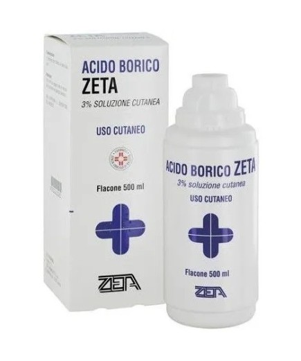 Zeta Acido Borico Soluzione Cutanea 500ml 3%