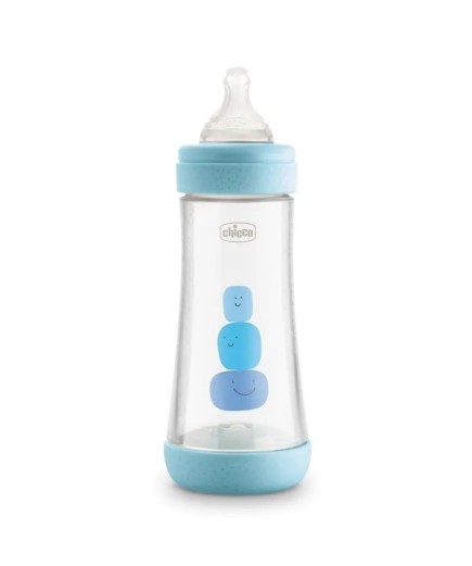 Chicco Perfect 5 Biberon 300 ml Azzurro - Flusso VELOCE