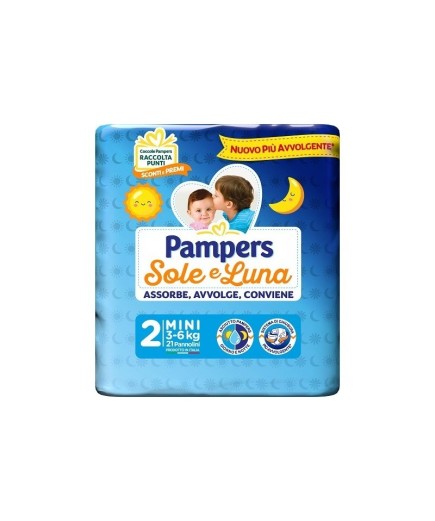 Pampers Sole Luna Mini 21 pezzi