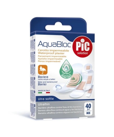 Cerotto Pic Aquabloc Mix Antibatterico 40 Pezzi