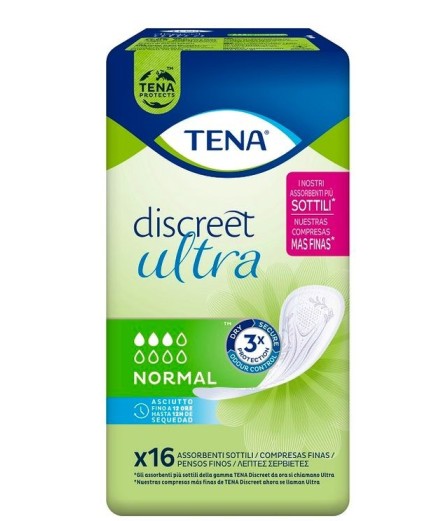 TENA DISCREET ULTRA NORMAL 16PZ