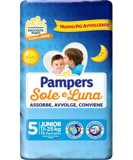 PAMPERS SOLE&LUNA JUNIOR 15PZ