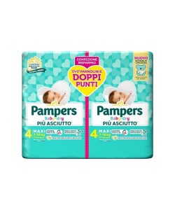 Pampers Baby Dry Pannolino Duo Downcount Maxi 34 Pezzi