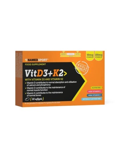 Named Sport VitD3 + K2 30 Softgels