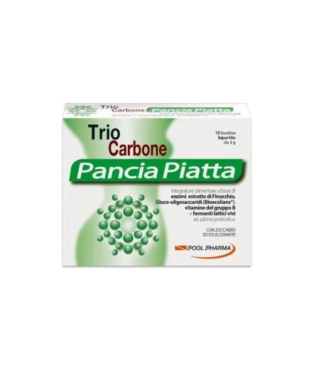 Triocarbone Pancia Piatta 10 Bustine Bipartite