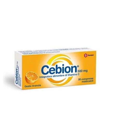 Cebion Vitamina C Masticabile 500mg Arancia 20 Compresse