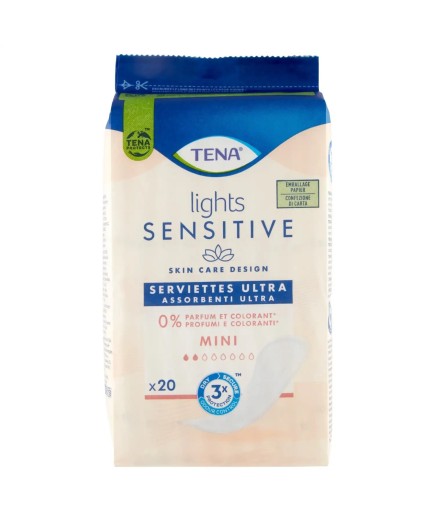 TENA LIGHTS SENSITIVE ASSORBENTI MINI 20PZ