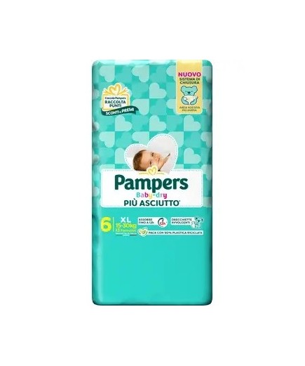 Pampers Baby Dry Pannolino Downcount Xl 13 Pezzi Taglia 6 (15-30 kg)