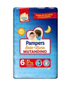 Pampers Sole Luna Mutandino...