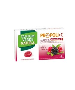 Tantum Verde Natura 15 Pastiglie Propoli+C Frutti Di Bosco