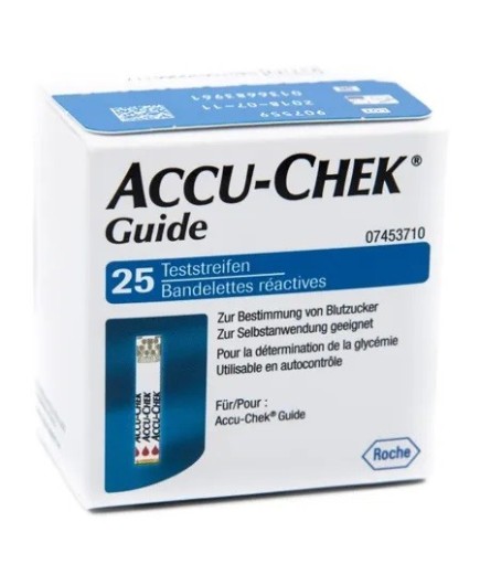 ACCU-CHEK GUIDE 25 STRIPS RETA