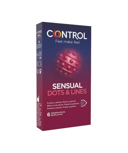 CONTROL SENSUAL DOTS&LINES 6PZ